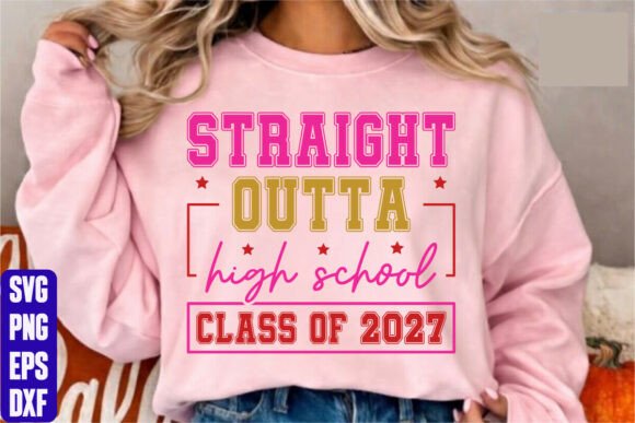 Class of 2027 Graphics for T-Shirt Designs