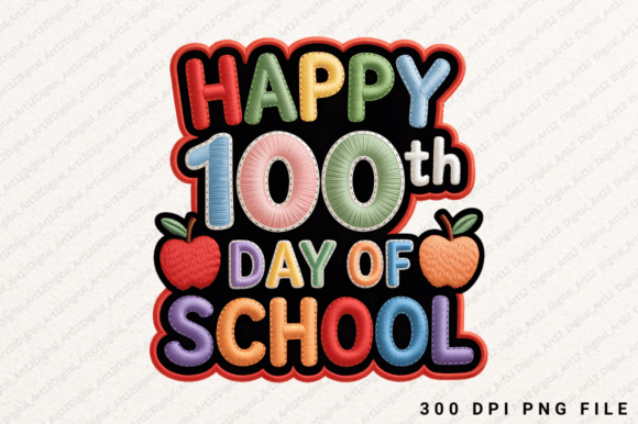Free Happy 100th Day School Sublimation Graphics Freebies