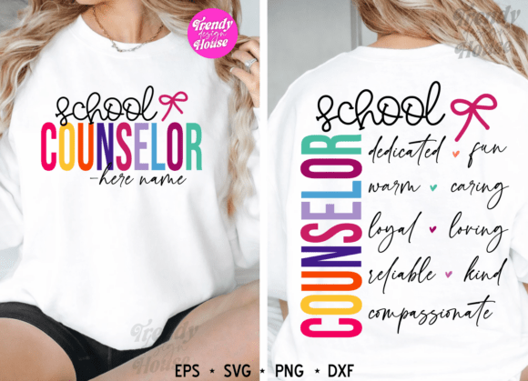 Graphics for School Counselor T-Shirt Designs