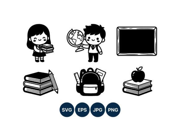 School Children Graphics & Illustrations Review