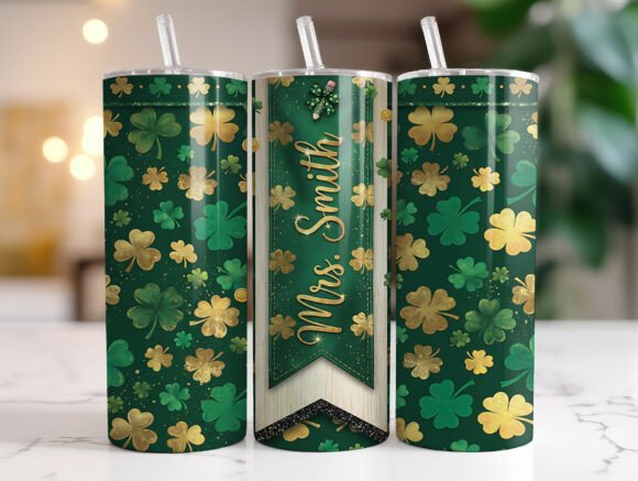 St Patrick’s Teacher Tumbler Graphics & Wraps