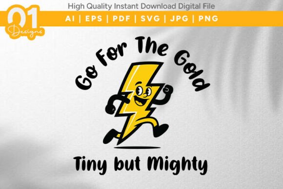 Tiny but Mighty Sports SVG Design for Graphics